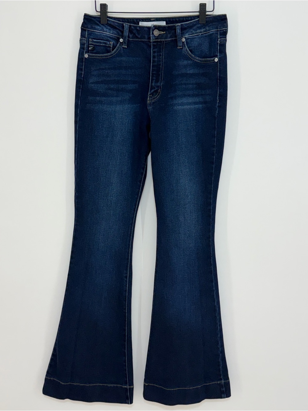 Kancan Women’s Roxanne High Rise Dark Wash Flare Jeans Size 29